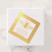 Echte Foil Honey Bee Frohe Weihnachtsgeschenke Fav Geschenkanhänger (Mit Box)