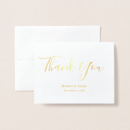 Echte Folie Danke Karte