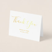Echte Folie Danke Karte (Vorderseite)