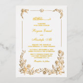 Echte Folie Formulierung muslime Hochzeitseinladun Folieneinladung (Vorderseite)