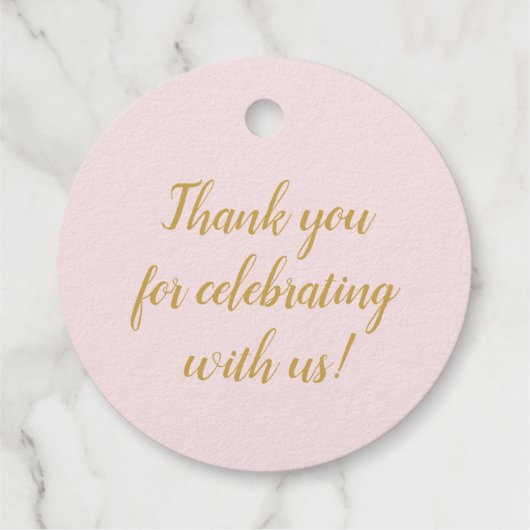 Echte FOLIE Gold oder Silber Vielen Dank für Ihre  Geschenkanhänger (Rückseite)