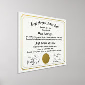 Echte Folie High School Diploma, GED, Hausschule Foliendrucke (Ablage )