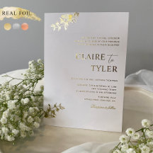 Echte Folien-Formale und Romantische Typografie-Ho