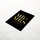 echte Folientypografie Save the Date Postkarte (Gedreht)