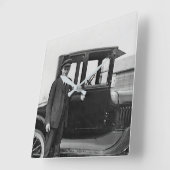 Echte Foto Antike Car Wall Uhr (Winkel)