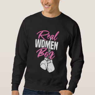 Echte Frauen-Box Selbstverteidigung Boxing Sport T Sweatshirt