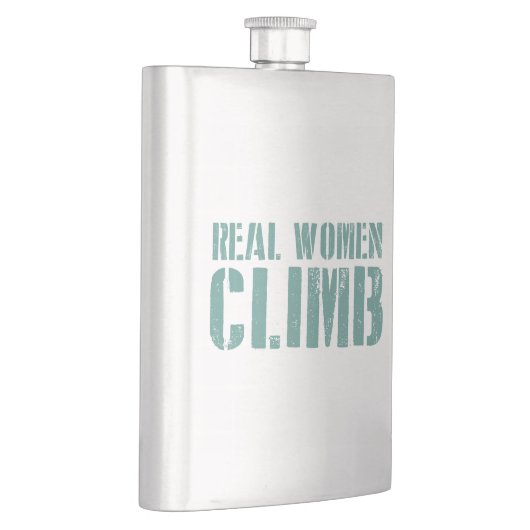 Echte Frauen klettern Flachmann (Rechts)