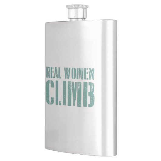 Echte Frauen klettern Flachmann (Links)