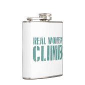 Echte Frauen klettern Flachmann (Rechts)