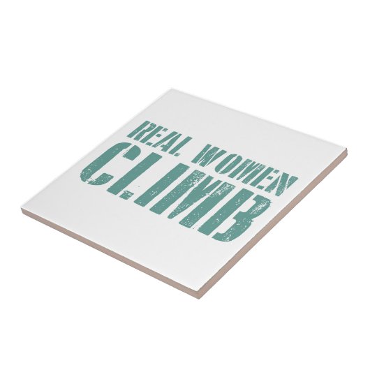Echte Frauen klettern Fliese (Seite)