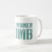 Echte Frauen klettern Kaffeetasse (VorderseiteRechts)