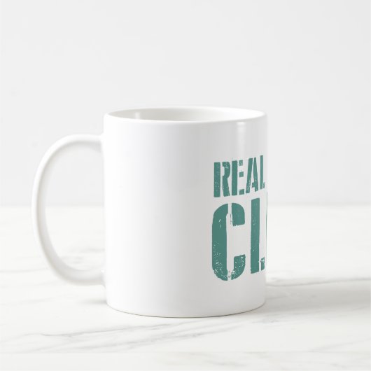 Echte Frauen klettern Kaffeetasse (Links)