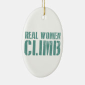Echte Frauen klettern Keramikornament (Rechts)