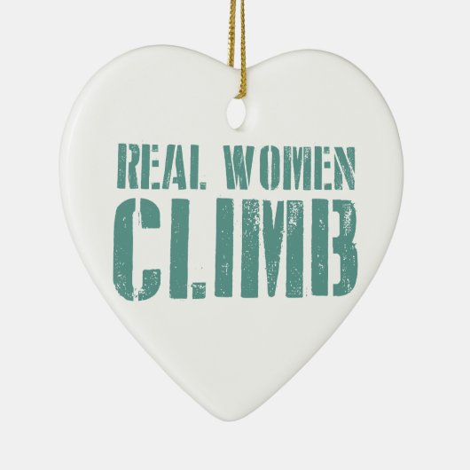 Echte Frauen klettern Keramikornament (Rechts)