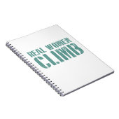 Echte Frauen klettern Notizblock (Rechte Seite)