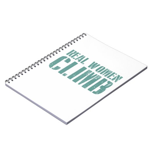 Echte Frauen klettern Notizblock (Linke Seite)