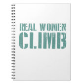 Echte Frauen klettern Notizblock (Vorderseite)
