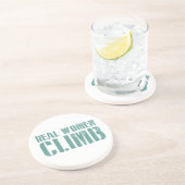 Echte Frauen klettern Sandstein Untersetzer (Seite)