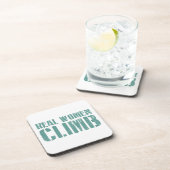 Echte Frauen klettern Untersetzer (Rechte Seite)