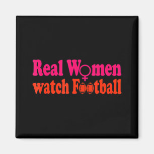 Echte Frauen sehen Fußball Magnet