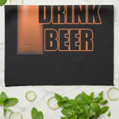 Echte Frauen trinken Bier-Bar Geschirrtuch (Gefaltet)