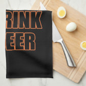 Echte Frauen trinken Bier-Bar Geschirrtuch (Viertel Falte)