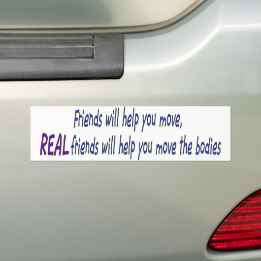 Echte Freunde Autoaufkleber (Auf Auto)