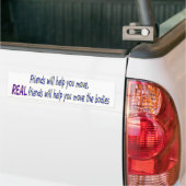 Echte Freunde Autoaufkleber (Auf Lkw)