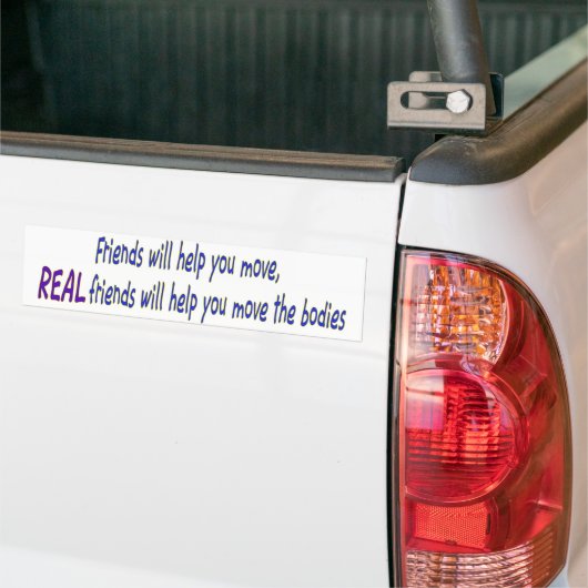 Echte Freunde Autoaufkleber (Auf Lkw)
