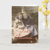 Echte Freunde bringen immer das Beste in Ihnen Karte (Gelbe Blume)