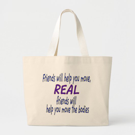 Echte Freunde große Tasche (Vorne)