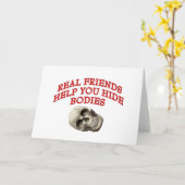 Echte Freunde helfen Ihnen, Organe zu verstecken Karte (Gelbe Blume)