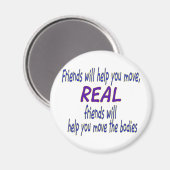 Echte Freunde Magnet (Vorderseite/Rückseite)