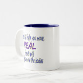Echte Freunde Zweifarbige Tasse (Vorderseite Links)