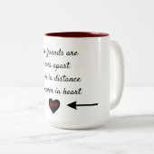 Echte Freunde Zweifarbige Tasse (VorderseiteRechts)