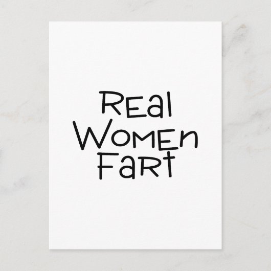Echte Furz für Frauen Postkarte (Vorderseite)