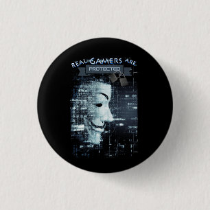 Echte Gamer sind geschützt Button
