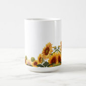 Echte gelbe Sonnenblumen Tasse (Mittel)
