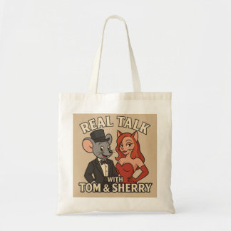Echte Gespräche mit Tom und Sherry Cartoon-Tasche Tragetasche