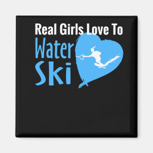 Echte Girls Liebe zum Wasserski Magnet