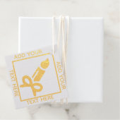 Echte Gold Foil Candle Custom Gift Geschenkanhänger (Mit Box)