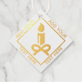 Echte Gold Foil Candle Custom Gift Geschenkanhänger (Vorderseite)