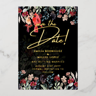 Echte Gold Foil Pampas Gras Hochzeit retten das Da Folieneinladung