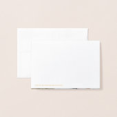 ECHTE Goldfolie DANKEN SIE Blumenzwiebeln Foto Folienkarte (Rückseite mit Umschlag)