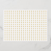 Echte Goldfolieninitialen fett formatierte Typogra Folieneinladung (Rückseite)