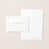 Echte Goldmedaille Art Deco Folienkarte (Anzeige)