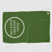 Echte Golfer weinen nicht lustig Golfhandtuch (Horizontal)