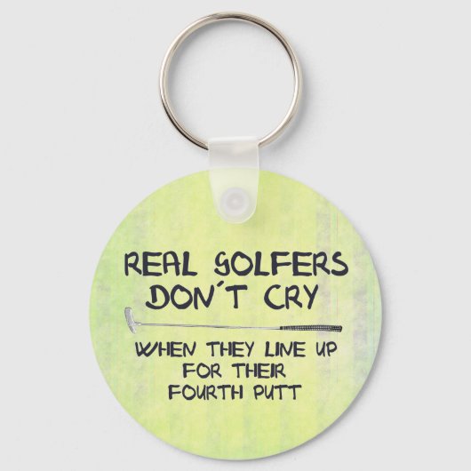 Echte Golfer weinen nicht Schlüsselanhänger (Vorderseite)