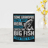 Echte Grandpas Fischen Grosses Fisch Schlechtes An Karte (Gelbe Blume)