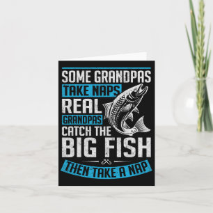 Echte Grandpas Fischen Grosses Fisch Schlechtes An Karte